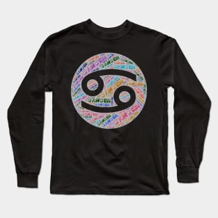 Cancer Zodiac Sign Long Sleeve T-Shirt